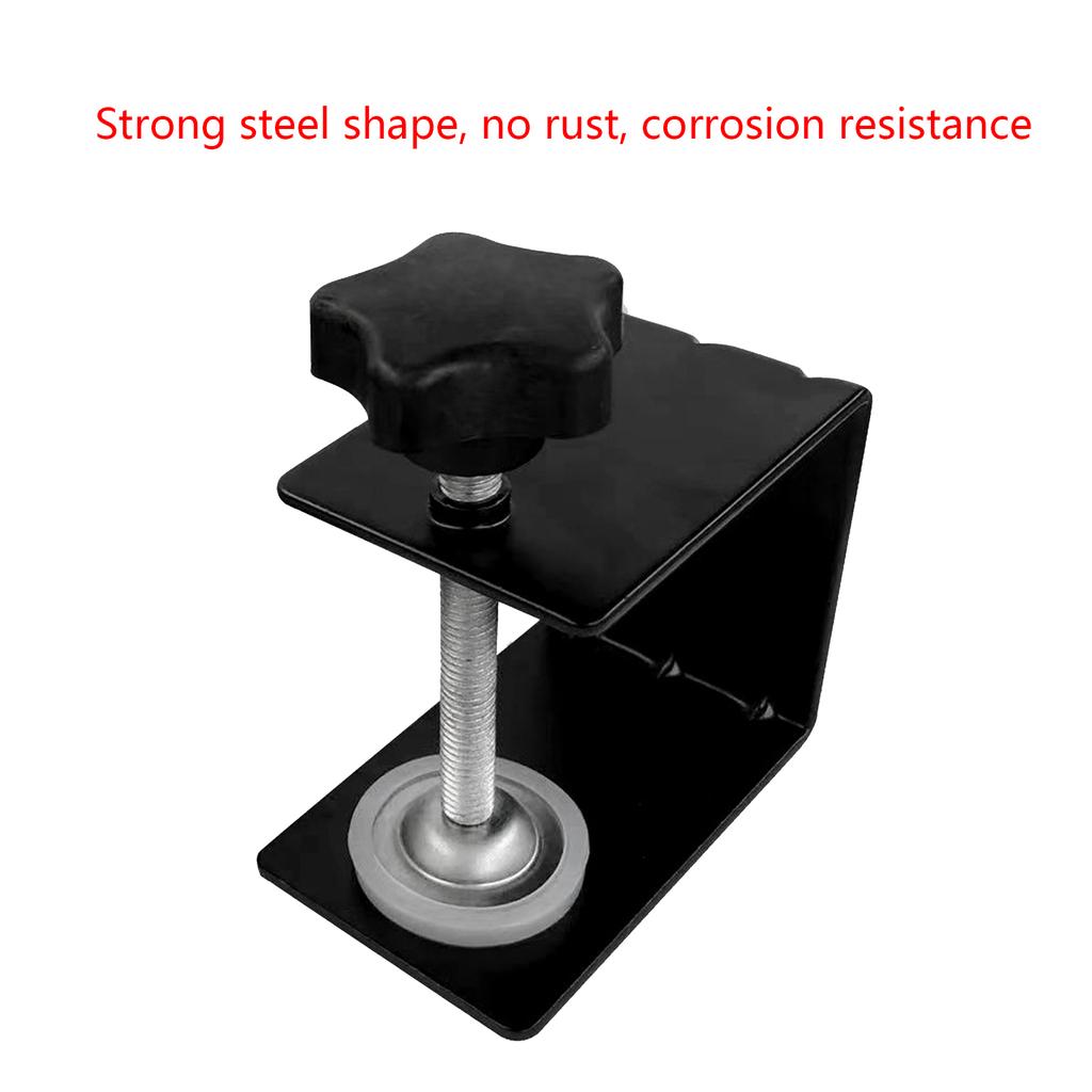 Stainless Steel C Clamp Heavy Duty Cabinet Drawer Furniture Installation Clamps Drill Hole Guide Design Support Clamp