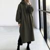 Womens Oversize 2023 Long Autumn Hoodie Black Hat Pockets Long Sleeves Loose Hoodies Female Winter Trendy Elegant Ladies Clothe