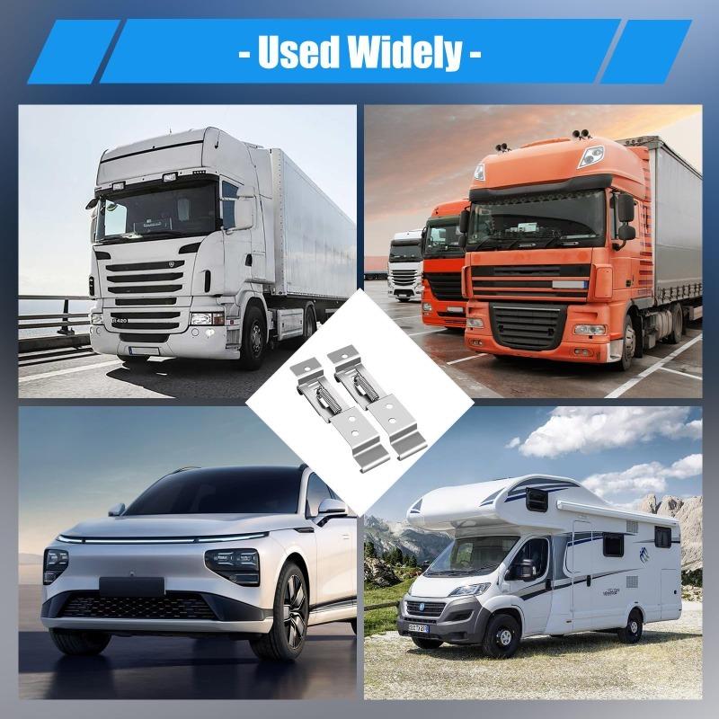 Car License Plate Spring Loaded Stainless Steel Bracket Trailer License Plate Clip European Style Australian Style Rectangular