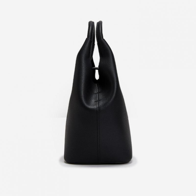 By Esquire By Women Arbel Round Tote Bag Black