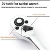 46-Piece Multi-Functional Ratchet Wrench and Socket Set for Car Repair