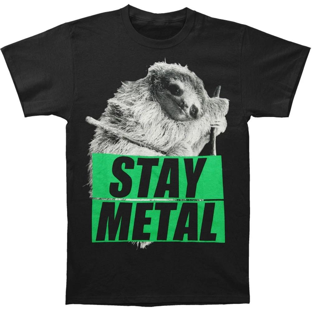 

Men s Miss May I Sloth Slim Fit T-shirt Black Men s T-shirt Daily Outdoor Retro Men s and Women s Fan Printed T-shirt - Men s... S