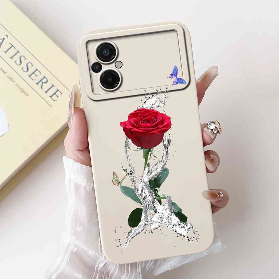 For Xiaomi Poco M5 4G Case Fashion Painting Flower Soft Silicone Back Cover For Xiaomi PocoM5 POCO M5 4G Shockproof Phone Cases