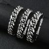 HNSP 316L Stainless Steel 13MM/15MM Cuban Link Chain Bracelet For Men Punk Street Hip Hop  Accessories