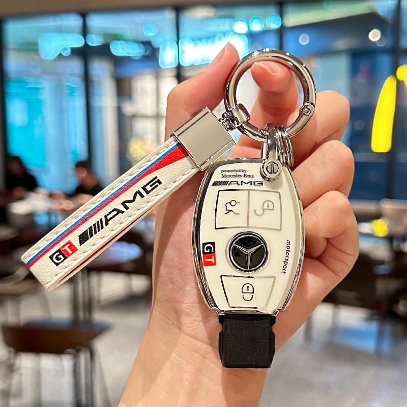 CRX1 New TPU Car Logo Smart Key Case Cover Shell Accessories For Mercedes Benz AMG A B C E GL S GLA GLK CLS Class W463 W204 W176 W205