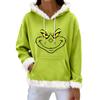 Women's Casual Fashion Print Long Sleeve Hooded Sweatshirt Top