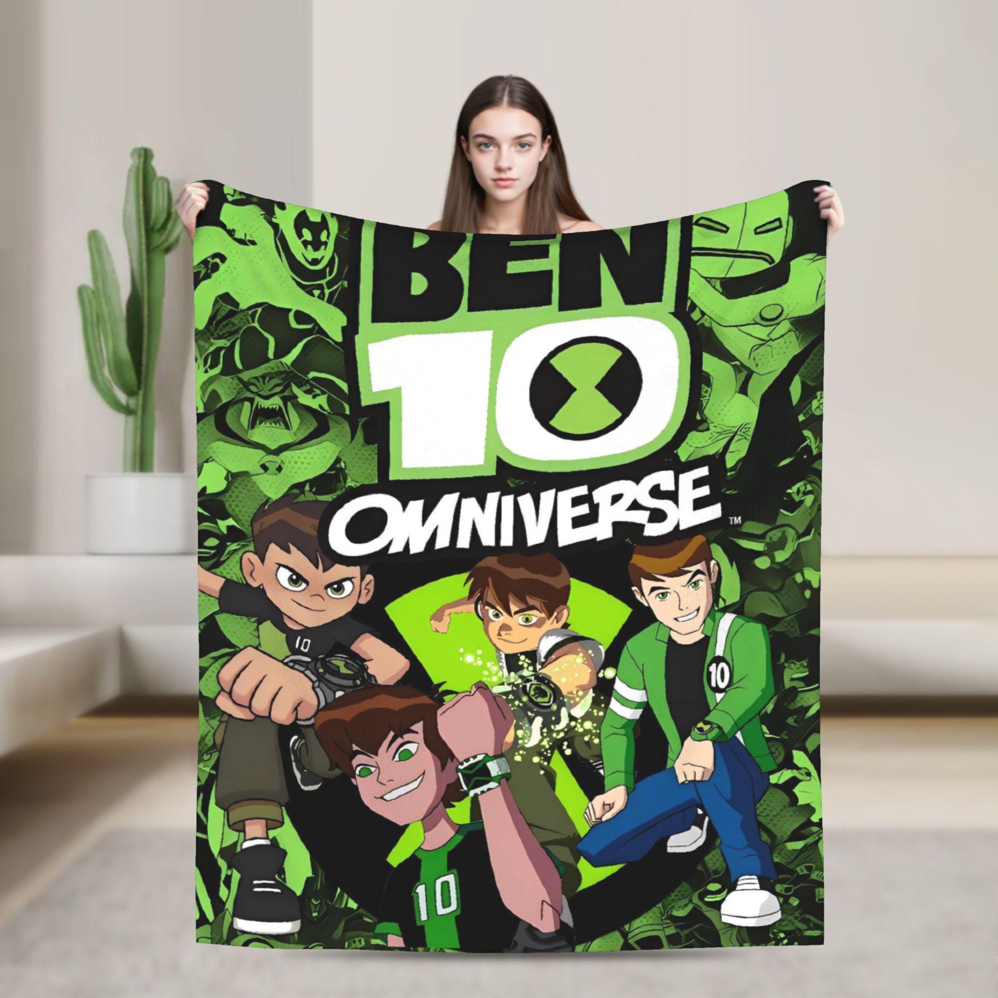 

Пледи Ben 10 Зі світом прибульців Теплі М які Новинка Плюшевий Плед Для Студентів Дивана Ліжка Фланелева Постільна Простирадло Покривало на Ліжко 30x40in