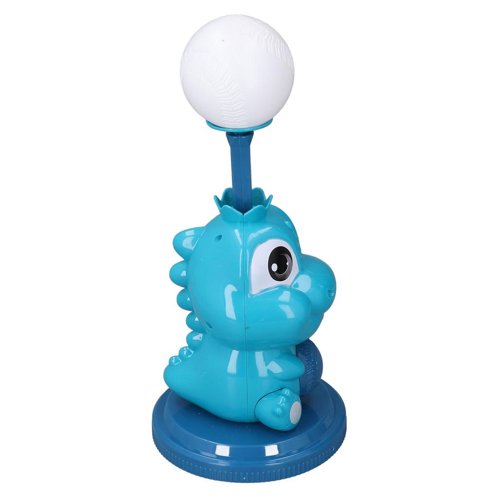 Kids Baseball Ball Toy Set Adjustable Distance Dinosaur Shape Base Retractable Bat Baseball Launch