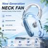 Neck Mounted Fan Mini Portable Silent Bladeless Fan with 100 Adjustable Speed Settings LED Digital Display Outdoor Neck Fan