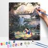 Disney Snow White Seven Dwarfs digital oil painting diy handpainted coloring painting home decoration gift wall art 130 characters!