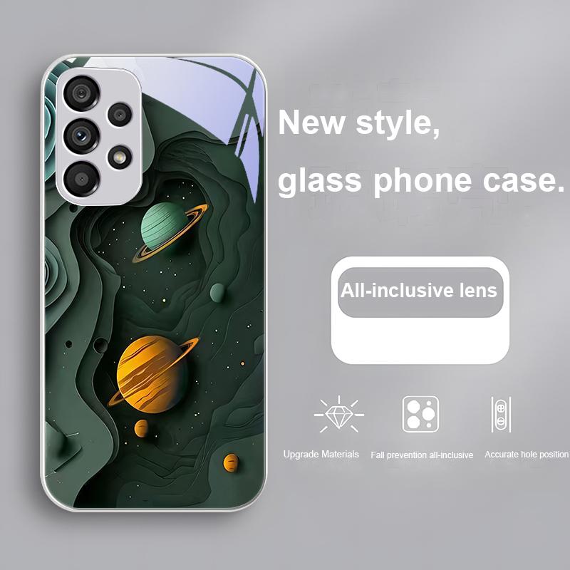 Multiple Star Universes For Samsung Galaxy S23 24 Plus S20 21 FE S25 Ultra A70 72 73 51 52 53 Tempered Glass Phone Case