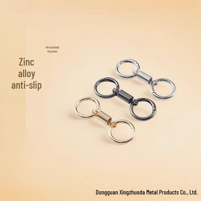 2024 Spring Double Ring High-End Electric Car Pendant Keychain, Korean Style