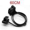 100cm 60cm Flach Dünn Wie Nudel OBD2 OBDII OBD 16-Pin ELM327 Stecker Auf Buchse Winkelverlängerungskabel Diagnose-Scanner-Anschluss