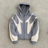 Amerikaanse Retro Letter Duivel Patroon Hoodie Harajuku Casual Koppel Rits Hoodie Sweatshirt Mode Straatkleding