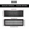 Black Vent Grille Waterproof Louver Vent Air Ventilation System Fan Grille  Electric Cabinet