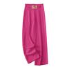 Women Suit Pants High Waist Straight Wide Leg Long Pants with Pockets Solid Color