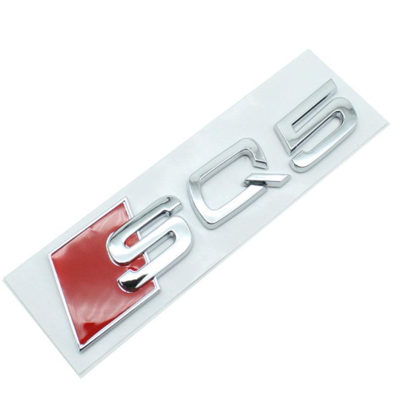 

SQ3 SQ5 SQ7 SQ8TTRS наклейки с логотипом автомобиля, модифицированные аксессуары спортивной серии, декоративные наклейки на заднюю часть хвоста SQ5 чёрный