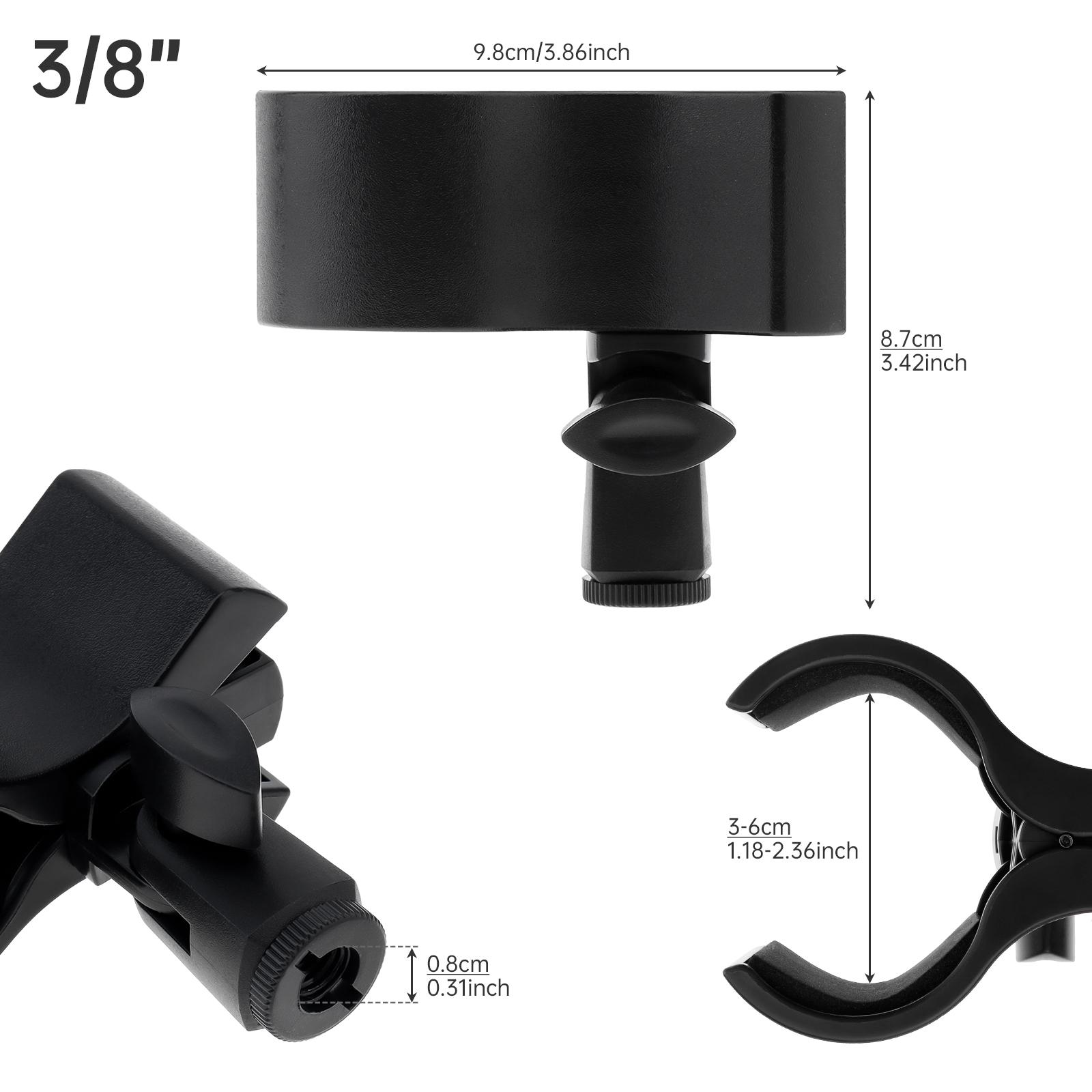 

Adjustable Mic Holder for Microphones with Outer Diameter Range 1.18 3/8 Inch