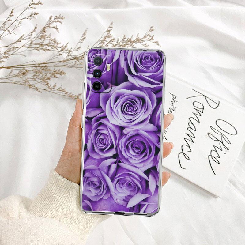 IK42 Lavendel Lila Blume Transparente Handyhülle für Motorola Moto G7 G8 G9 G84 G85 G73 G24 G15 Z2 Play Power Plus