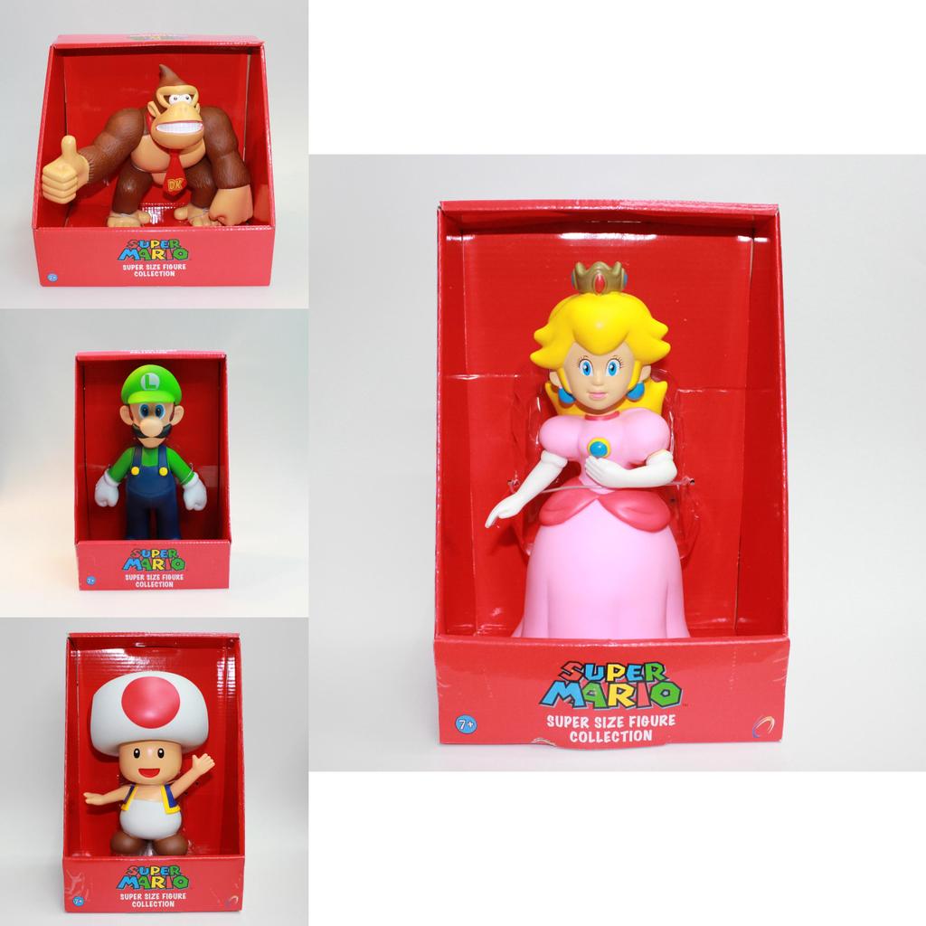 Wysokiej jakości figurki akcji Super Mario Bros 9-calowe z pudełkiem detalicznym