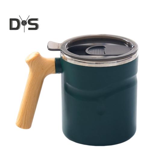 

510 мл кружка для кофе с крышками кружка из нержавеющей стали 316 безопасна для использования в микроволновой печи посудомоечной машине герметичная чашка для кофе ежедневного использования зелёный