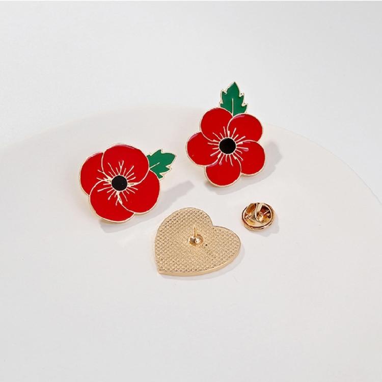 Poppys Lapel Pin Versatile Flower Shape Breastpin Accessory Floral Brooch Pins