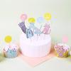 Korean Style Cute Pet Birthday Cake Topper Set for Dogs & Cats - Novelty Festival Decoration Outfit