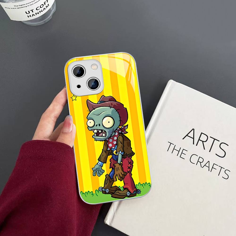 

P-Plants Vs Z-Zombies Tempered Glass For Iphone 14 13 12 11 Pro Mini XS MAX 14Plus X XS XR Fundas iphone 14