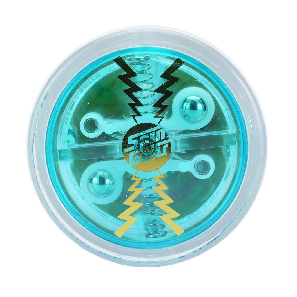 Spin Gear Step One AR mit QR-Code für Anweisungen x Leuchtendes Yo-Yo, Auto-Return Yo-Yo (Klares Blau)