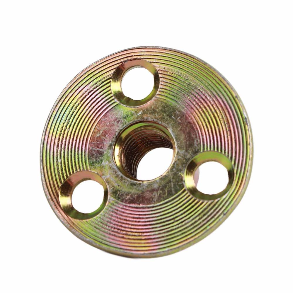10pcs M6 / M8 / M10 Thread T-Nut / Tee Nut Carbon Steel Screw-in Type Brad Hole T Nut Female Thread Flange Insert Nut