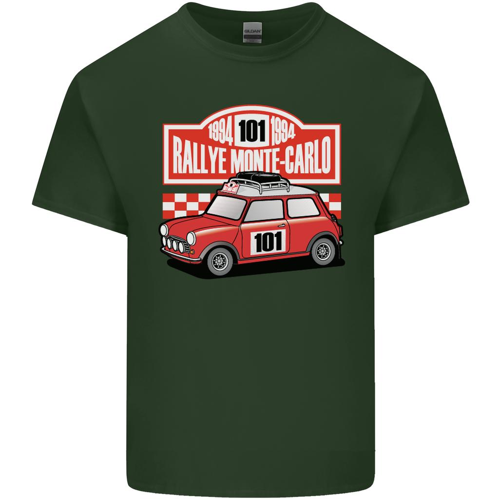 Rallye Monte Carlo Mini Rally Car Unisexs Light Cotton TShirt
