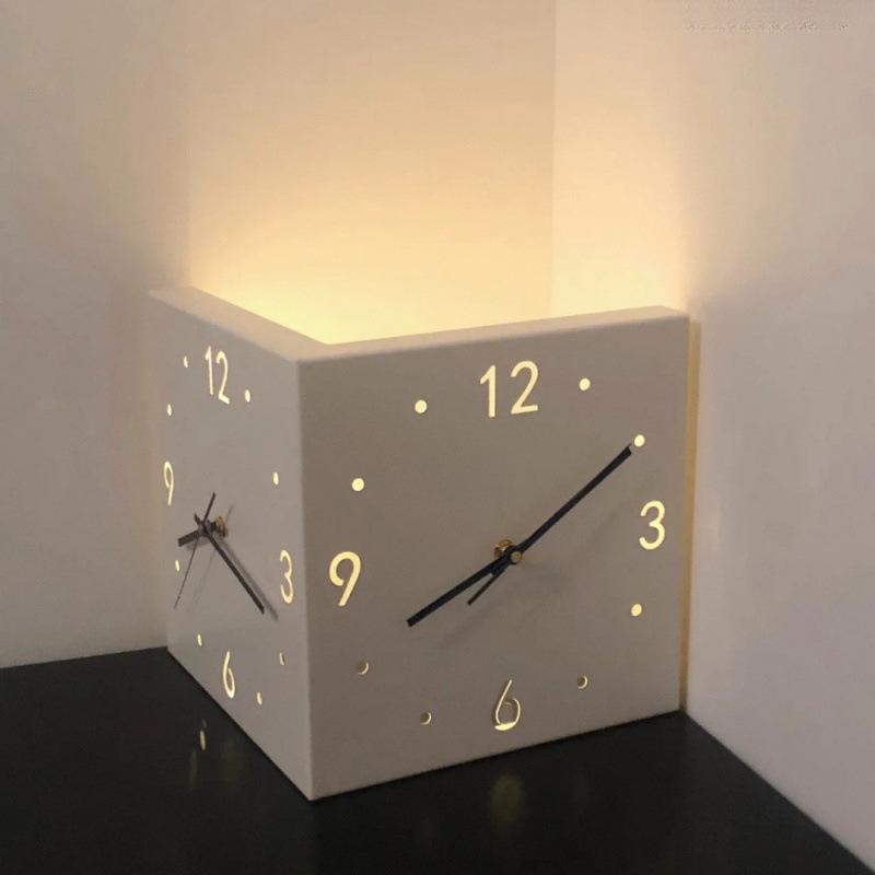 Modern Silent Double-Sided Wall Clock for Living Room