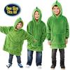 Huggle Pets Hoodie Cute Stuffed Animal Character Oversized Blanket