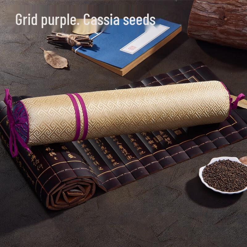 OLOMM Cervical Round Candy Pillow with Cassia Seed
