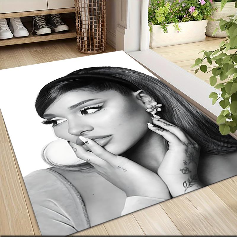 Elegant Beauty Black White Carpet Rug Soft Washable Antislip Home Living Room Sofa Mats Personalized Christmas Rug