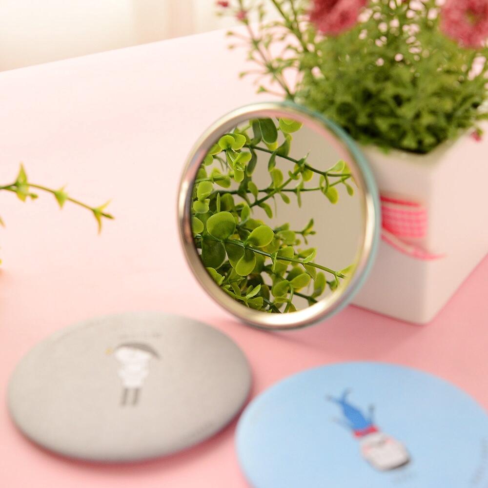 Mini Cute Cartoon Pattern Portable Pocket Makeup Mirror,Compact Cosmetic Small Mirror Design,For Girls Women Daily Makeup Travel