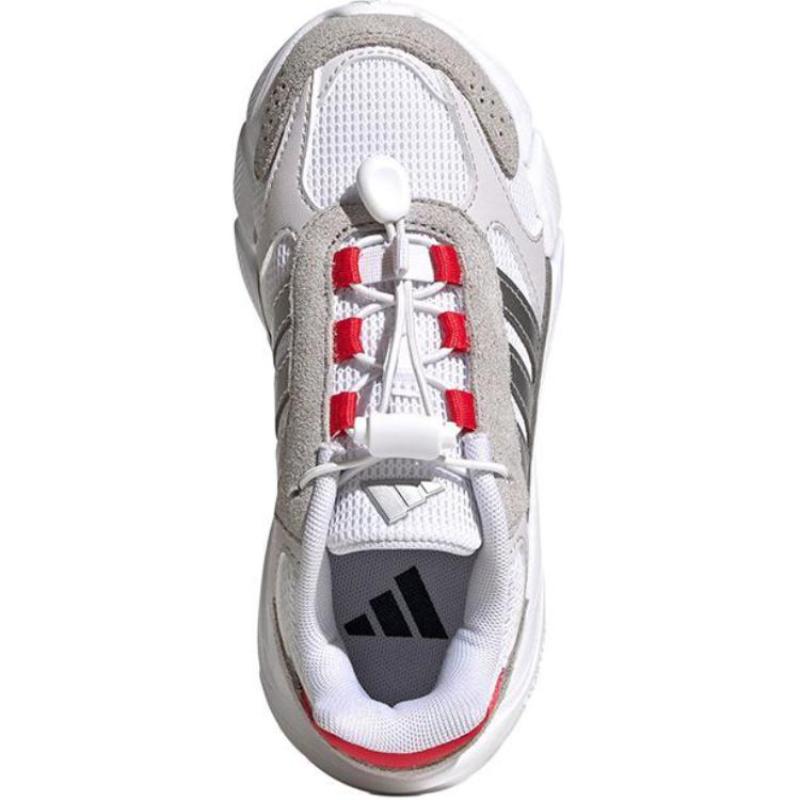 adidas CRAZYCHAOS Kids Lifestyle Shoes Symbolic Gray/Metallic Silver/Pure Gemstone Red Teenagers Sneakers JP9584