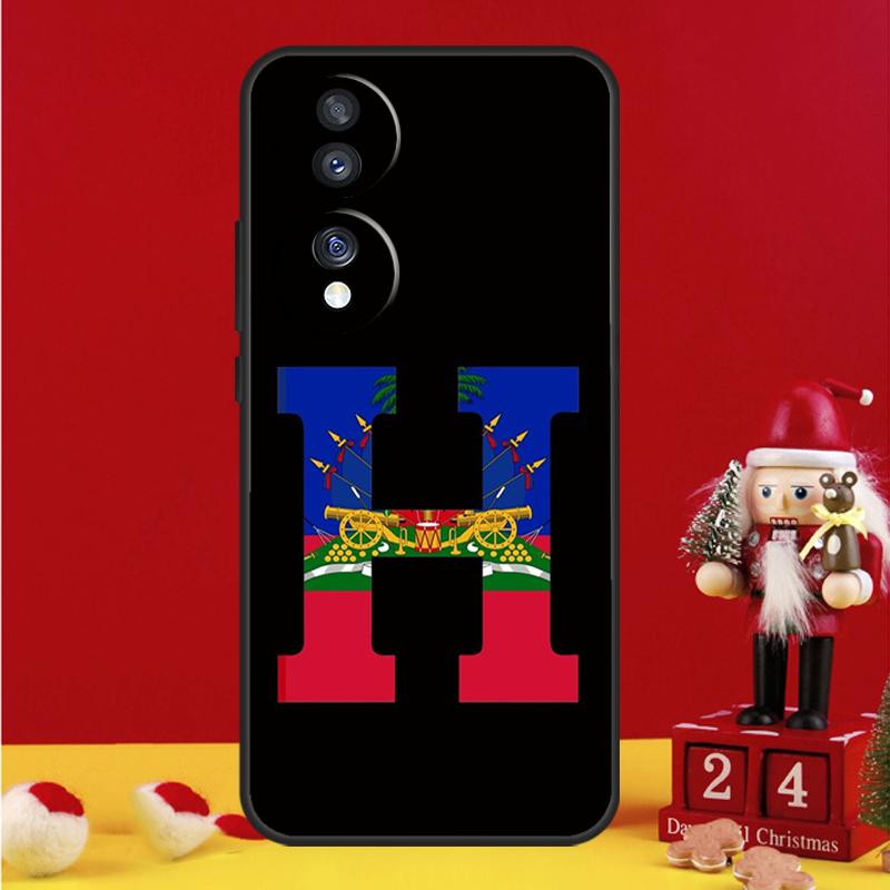 Vintage Haiti Haitian Flag Case For Honor Magic 8 5 6 7 Pro Honor Win RT 50 70 90 200 400 Lite X8c X9b X9c X9a X9d Cover