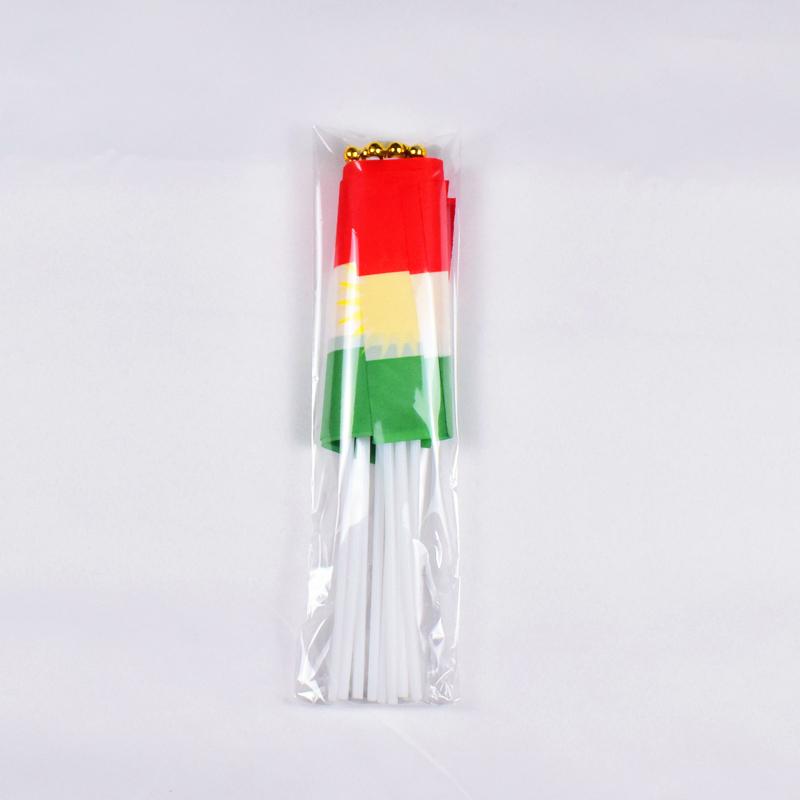 Kurd 10pieces of 14*21cm hand-waving flags