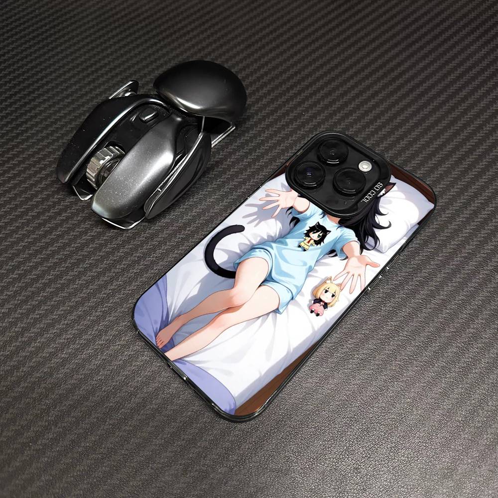 Watamote K-Kuroki T-Tomoko Phone Case For IPhone 16 15 14 13 12 11 17 Pro MAX Plus Pro Matte Shockproof Cover