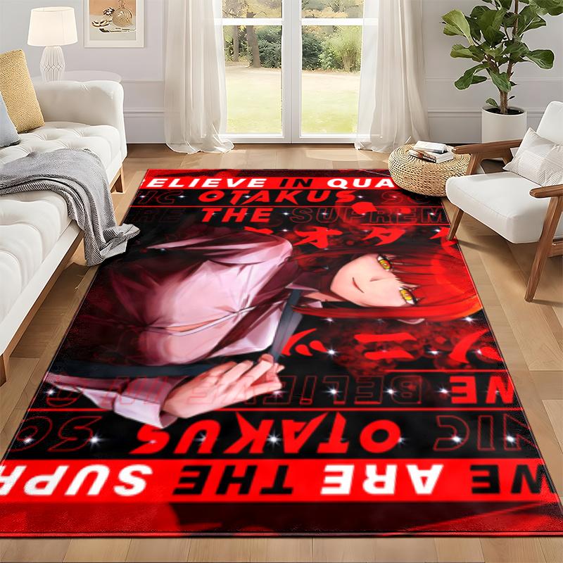 Chainsaw Man Carpet Door Mat for Living Room or Bedroom Protective Mat Under Chair Office Decoration Christmas Gift Birthday Present