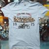 Boneville "Feel The Thrill" 1975 Mujave Desert Salt Flats Speed Trials Vintage Biker Motorcycle Classic Biker T-Shirt