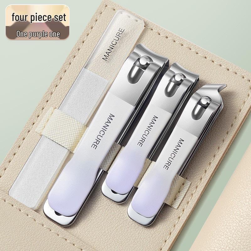 Nail Clippers & Ear Pick Set with Nail Art Decoration, Nail Pliers