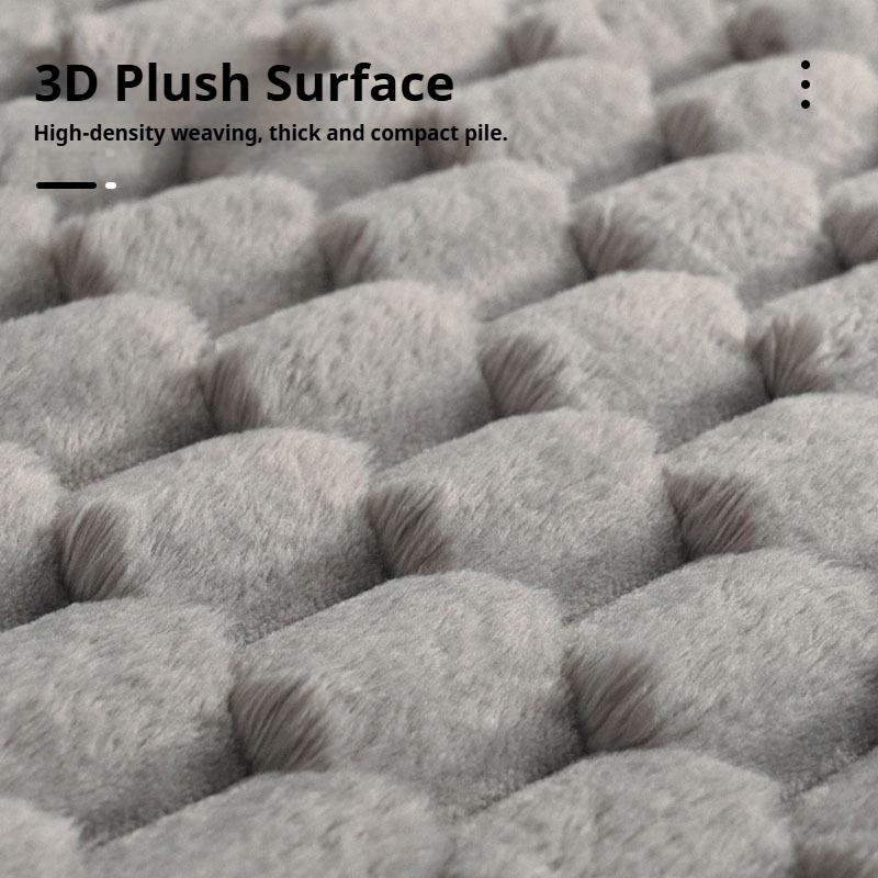 Flannel Large Particle Bathroom Anti-slip Mat, Toilet Absorbent Mat, Household Shower Room Door Mat