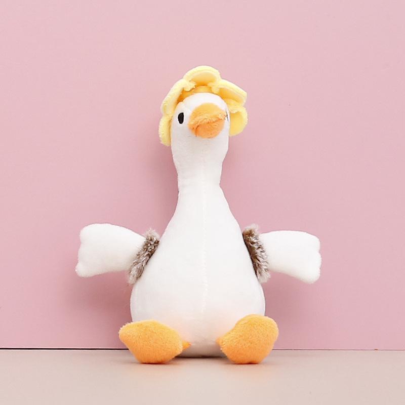 

Милый большой белый гусь плюшевая игрушка брелок - Идеальный подарок для девочек 15 cm