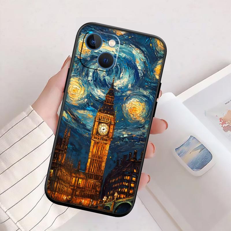 Starry Night Van Gogh Painting Phone Case for OPPO A3 Pro A72 A74 A76 A77 A77S A78 A79 A94 A95 A96 A18 A40M A58