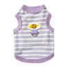Cat Clothes Spring and Summer Jacquard Knitting Hollow Traction Vest Blue Cat Hairless Cat Kitten Puppy Pet Clothing