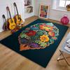 Floral Pattern with Vibrant Colors Patterned carpet, suitable as a non slip play mat for the living room and bedroom sofa