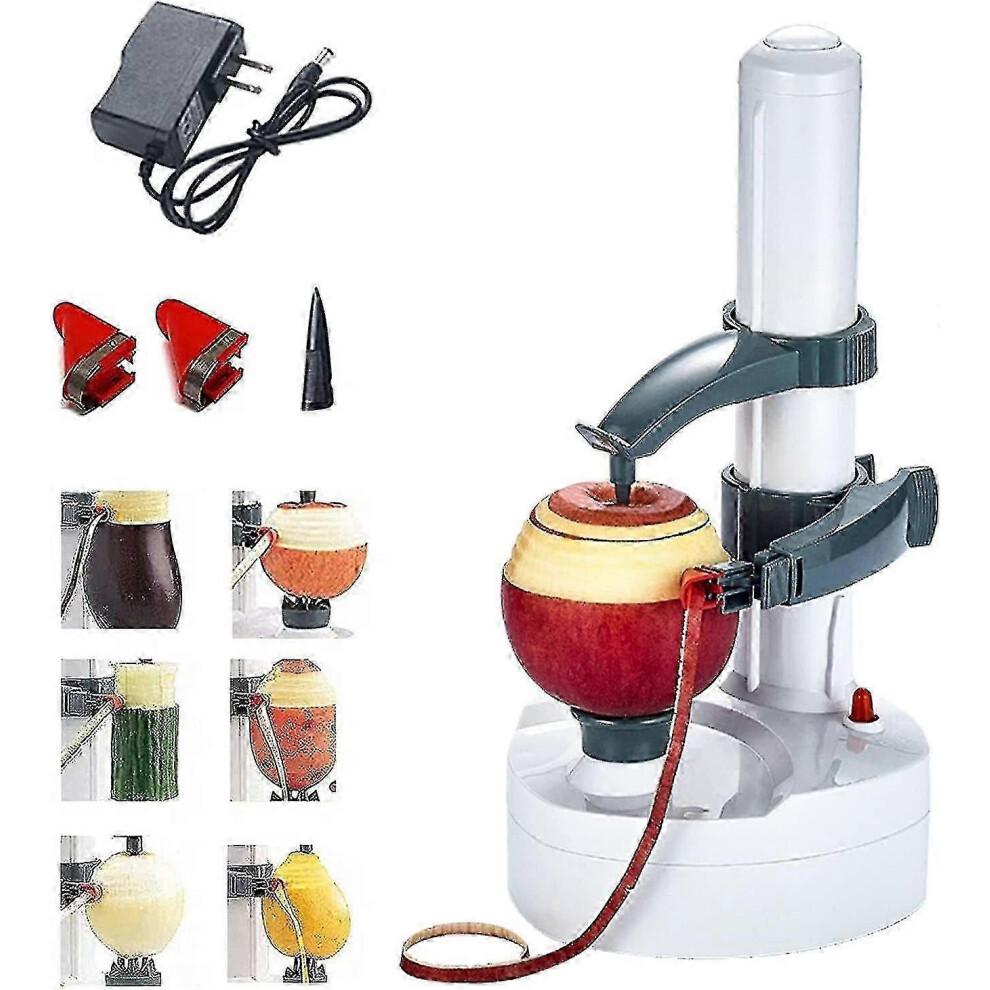 Electric Peeler,electric Apple Peeler,electric Vegetable Peeler Apply for Vegetables,round Potatoes,round Apples,equipped with 2 Blades,easy To Clean