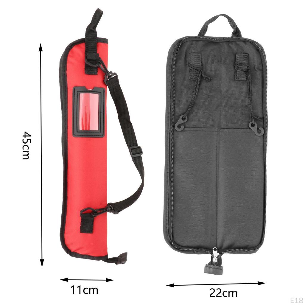 Bag 4-12 Pairs s Mallets Brushes Percussion Detachable Shoulder Strap